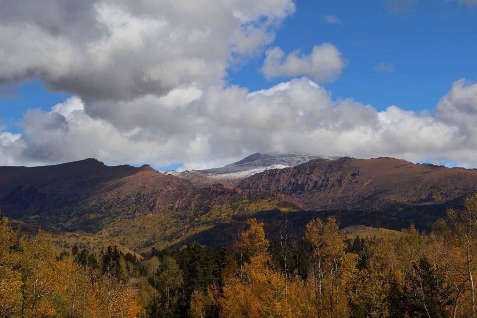 View of Pikes Peak near Cripple Creek